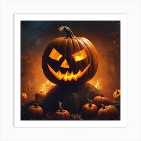 Halloween Pumpkin 1 Art Print