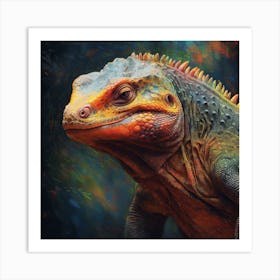 Iguana 2 Art Print