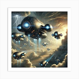 Skyward Dominion Airships Art Print