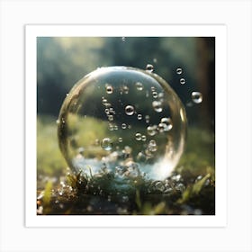 Water Bubbles Art Print