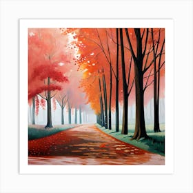 Autumn Path Art Print