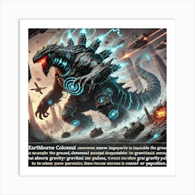 Earthborne Colossi Gravity Quake Art Print