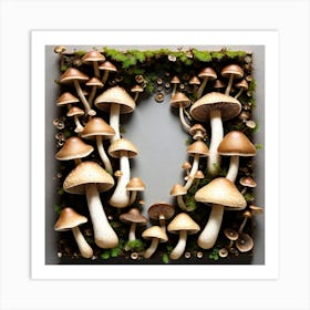 Mushroom Frame 17 Art Print