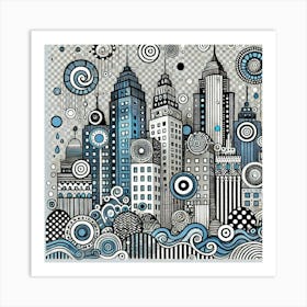 Nyc Skyline Art Print