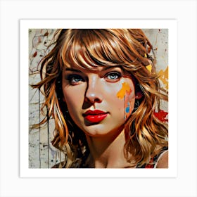 Taylor Swift Painting Art Print