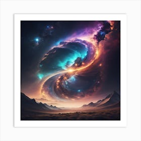 Cosmic Canvas 2 Art Print