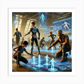 Sci Fi Training Next Generation 1024x1024 Art Print