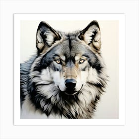 Grey wolf 8 Art Print
