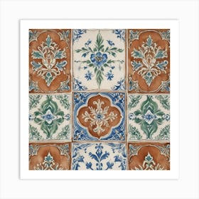 Tile Mosaic 1 Art Print