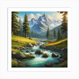 Landscape Painting Art Print