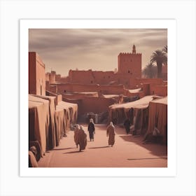 Moroccan souk Art Print