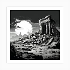 Ruins Of A City 2 Art Print