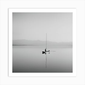 Boat On The Lake Art Print