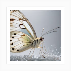Butterfly On Water Art Print