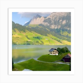 House On The Lake Art Print