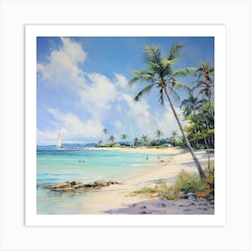 Tropical Beach Art Print