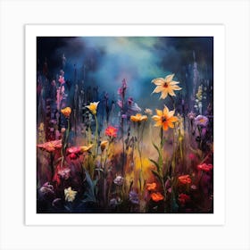 'Flowers In The Sky' 1 Art Print