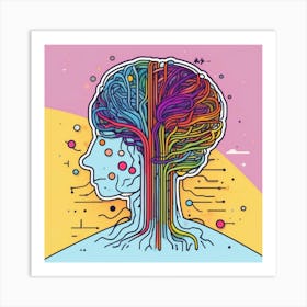 Brain Tree 6 Art Print