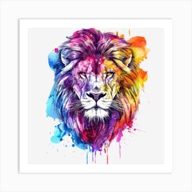 Lion Painting 9 Art Print