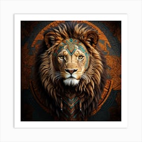 Lion Art Art Print