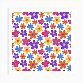 Flower Pattern Art Print
