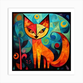 Fox Painting 1 Art Print