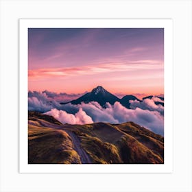 Sunrise Over The Mountains Art Print