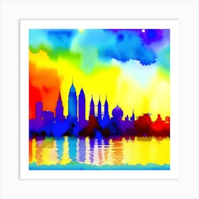 Kuala Lumpur Skyline Art Print