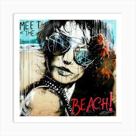 Meet At The Beach - My Beachy Side Art Print