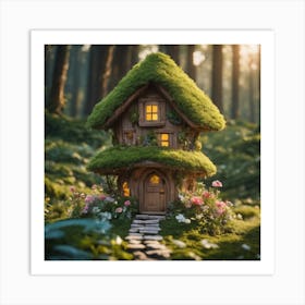 Fairy House In The Forest Art Print