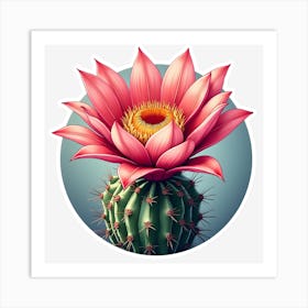 Cactus Flower Art Print