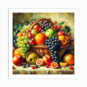 Fruit Basket 2 Art Print