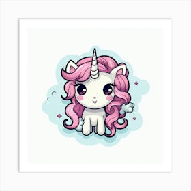 Cute Unicorn 702 Art Print