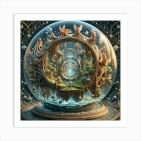 Ethereal Sphere Art Print