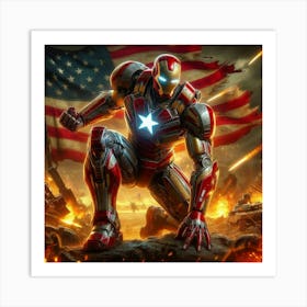 Iron patriot Art Print