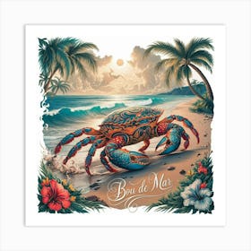 Bon De Mai Crab Art Print