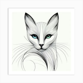 Siamese Cat 4 Art Print