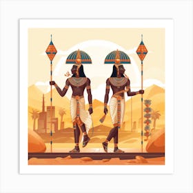 Egyptian Gods 1 Art Print