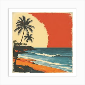 Hawaiian Beach Canvas Art Art Print