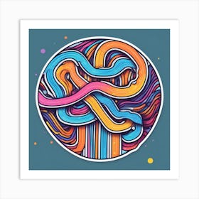 Psychedelic Swirl Art Print