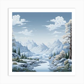 Winter Landscape Art Print