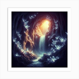 Cave Of Crystals 2 Art Print