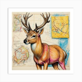 Deer! 59 Art Print