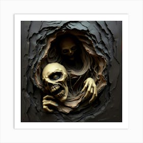 Skeletons In A Hole Art Print