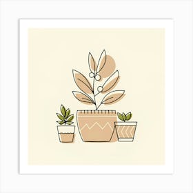 Potted Plants 1 Art Print