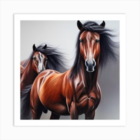 Beautiful Horses Art Print
