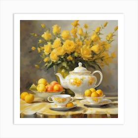 Yellow Roses Art Print