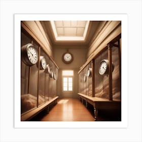 Clocks Stock Videos & Royalty-Free Footage Art Print