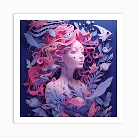 Mermaid 5 Art Print