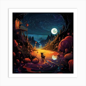 Night In The Woods 1 Art Print